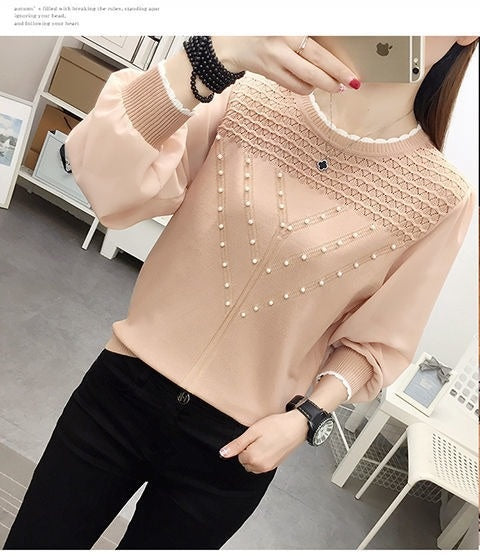 Blusa Térmica de Seda de Hielo Tejida Manga Larga Cuello Redondo - Image 15