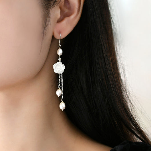 Aretes de Perla de Agua Dulce Camelia Elegantes - Image 10