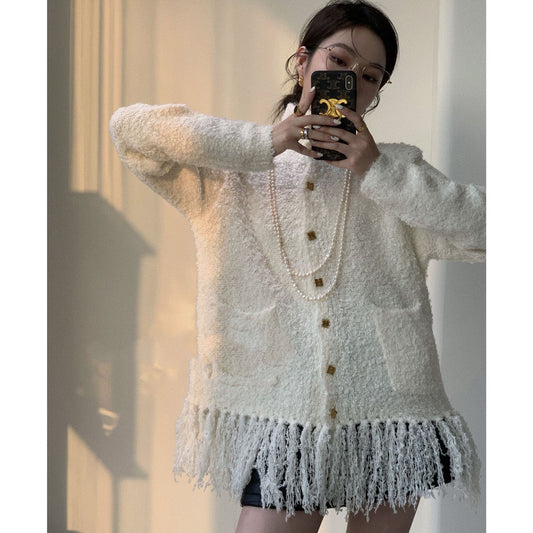 Cardigan de Lana con Borlas - Suéter Abrigo para Mujer Otoño Invierno - Image 2