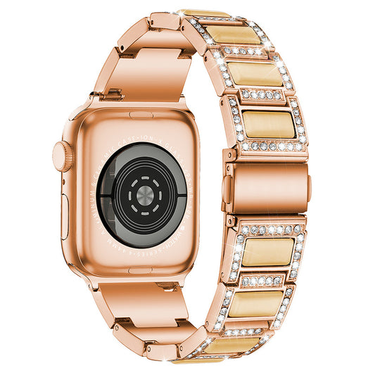 Reloj de Acero Inoxidable con Ópalos y Diamantes Incrustados - Image 7