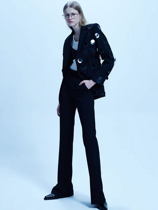 Blazer de Botones con Detalles de Lentejuelas - Image 9