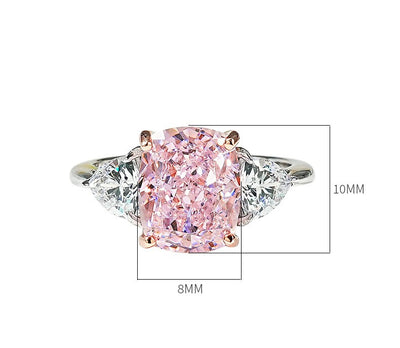 Anillo de Plata 925 con Diamante de Alto Carbono y Corte Hielo Triturado - Image 8