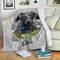 Manta Franela Premium con Estampado de Animales