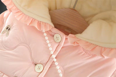 Abrigo Acolchado de Algodón Grueso para Niñas - Chaqueta de Invierno Estilo Occidental - Image 16