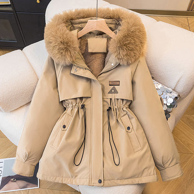 Abrigo Acolchado de Terciopelo Suelto Estilo Coreano para Mujer - Image 4