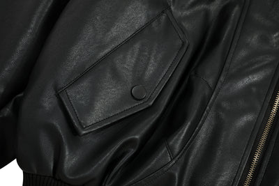 Chaqueta de Cuero PU y Algodón - Estilo Urbano Minimalista para Invierno - Image 14