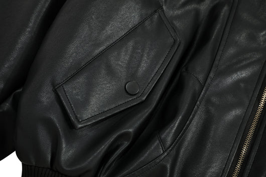 Chaqueta de Cuero PU y Algodón - Estilo Urbano Minimalista para Invierno - Image 14