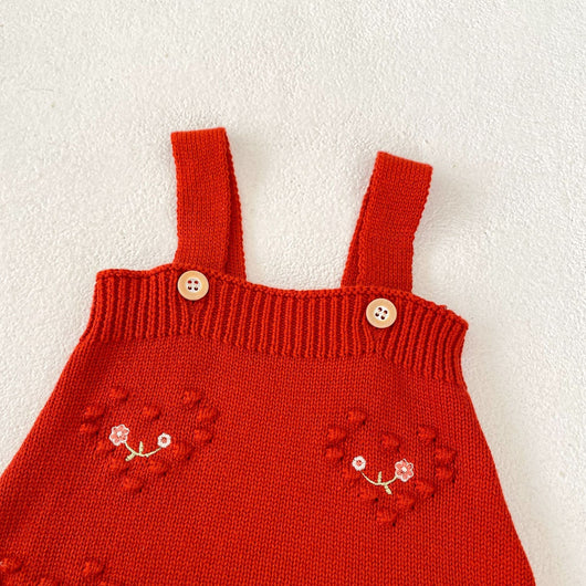 Gorro Ha Yi para Bebé Niña Rojo con Bordado de Amor - Image 37