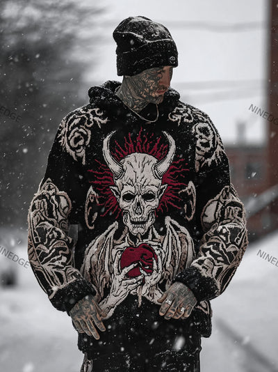 Sudadera Estampada con Capucha de Punto para Hombre - Image 10