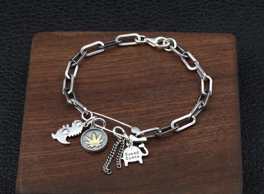 Adornos de Mano en Plata Pura - Estilo Hipster Creativo - Image 9