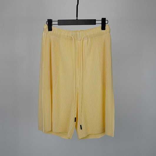Pantalones Cortos Hombre Plisados Talla Grande Comodidad Casual - Image 20