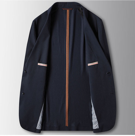 Blazer Ejecutivo Elástico de Color Liso para Hombre - Image 11