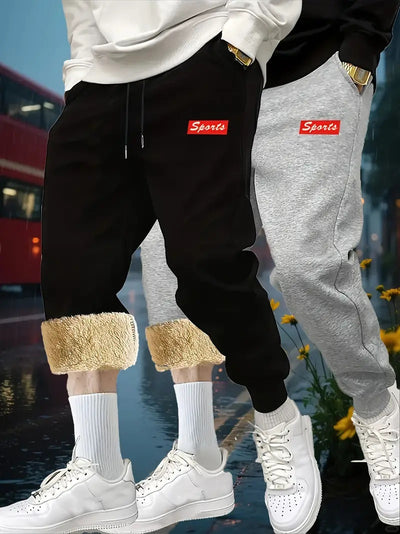 Pantalones Jogger de Invierno para Hombre con Forro Polar y Cintura Ajustable - Image 23