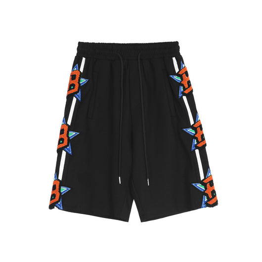Shorts Casuales con Cordón y Estampado de Letras para Hombre - Image 13