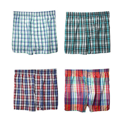 Calzoncillos de Algodón Cuadros para Hombre Talla Grande - Image 4