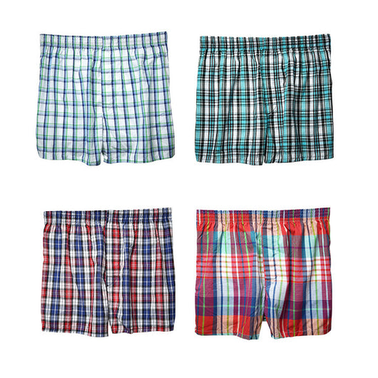 Calzoncillos de Algodón Cuadros para Hombre Talla Grande - Image 4