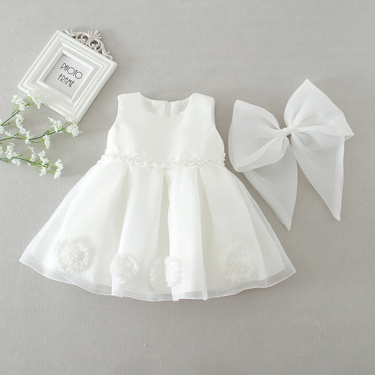 Vestido de Fiesta Princesa para Niña con Falda Tul Floral - Image 4