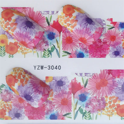 Calcomanías de Uñas Mariposas y Flores - Diseño Acuarela Premium - Image 25