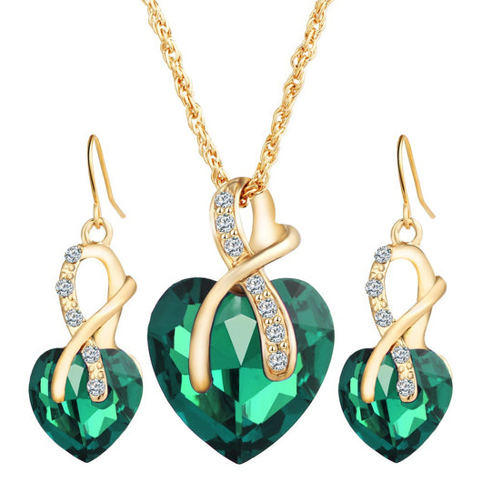 Aretes de Cristal Austriaco Zircón en Forma de Corazón - Image 6