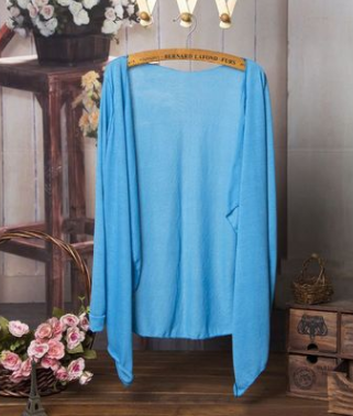 Cardigan Transparente Protección Solar Coreano - Blusa Ligera Playa Mujer - Image 18