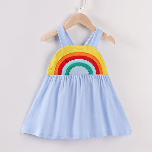 Vestido Princesa Niña con Estampado Arcoíris - Image 15