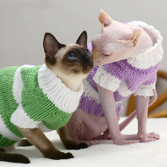 Suéter Abrigador para Gatos sin Pelo - Ropa Térmica Protectora