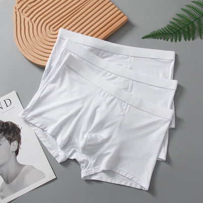 Bóxer Blanco Juvenil para Hombre de Algodón Cómodo