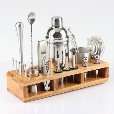 Set Profesional de Herramientas para Bartender con Soporte de Madera - Image 13