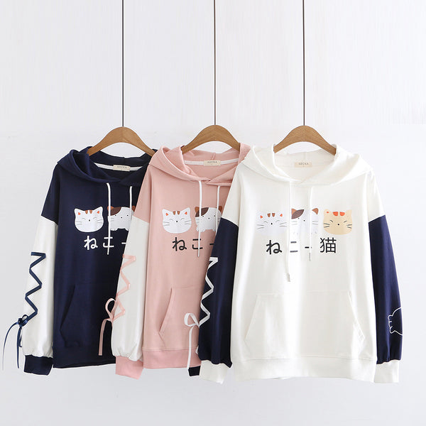 Suéter con Estampado de Gatos para Mujer