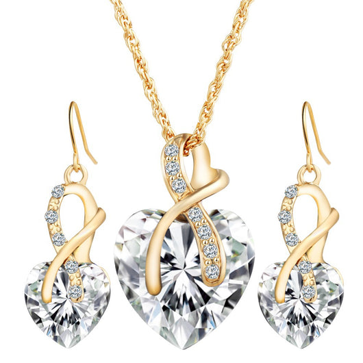 Aretes de Cristal Austriaco Zircón en Forma de Corazón - Image 8