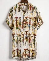 Camisa Slim Hombre con Contraste de Color e Impresión Gráfica - Image 10