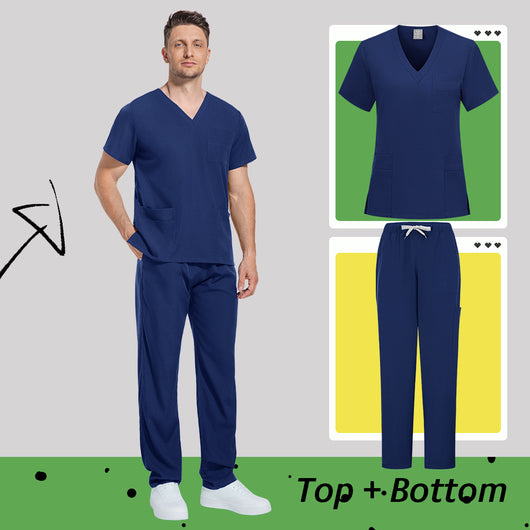 Conjunto de Uniformes Matizados para Médicos y Enfermeras - Image 12