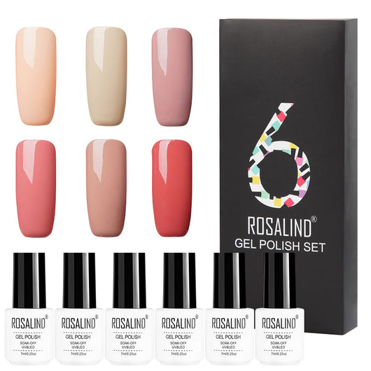 Set de 6 Esmaltes de Gel en Colores Sólidos - Caja Regalo Manicura Profesional - Image 12
