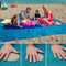 Tapete de Playa Impermeable con Drenaje de Arena - Ideal para Viajes y Camping