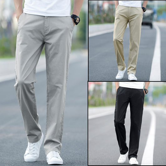 Pantalones rectos holgados multiusos para hombre