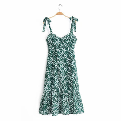 Vestido Camisero de Gasa Floral - Image 6