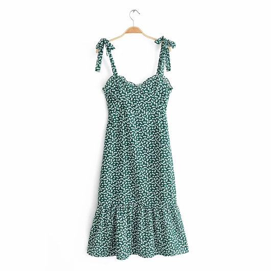 Vestido Camisero de Gasa Floral - Image 6