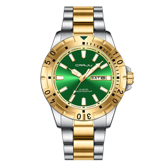 Reloj de Negocios para Hombre con Esfera Grande, Resistente al Agua y Doble Calendario - Image 6