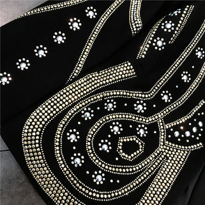 Blazer Dorado con Brillantes - Chaqueta Elegante para Mujer - Image 3