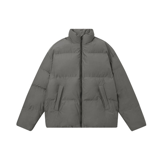 Chaqueta de Plumas de Pato Blanco para Hombre con Cuello de Pie - Image 5