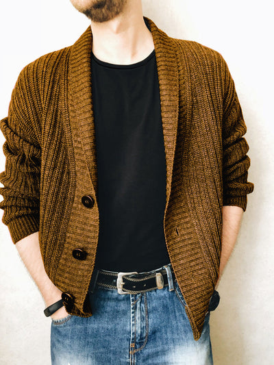 Cardigan V-Neck de Manga Larga para Hombre - Colección Otoño - Image 15