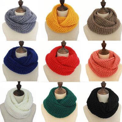Bufanda de Lana Tejida Cuello Alto - Colores Lisos Otoño Invierno - Image 7