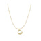 S925 sterling Plateado vintage 26 letter necklace C