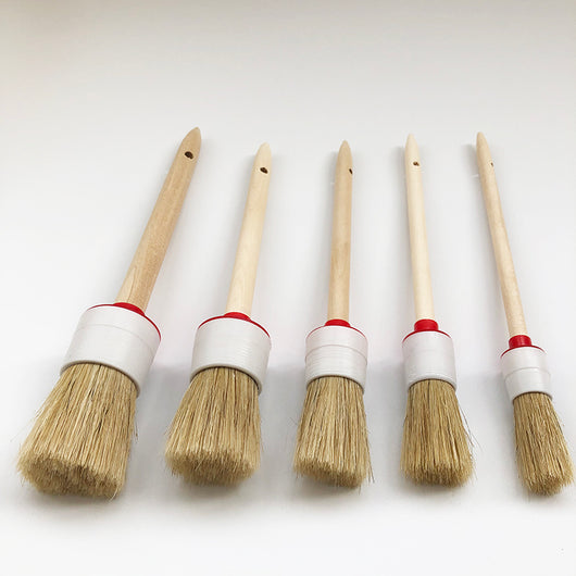 Set de 5 Cepillos Profesionales para Detallado Automotriz