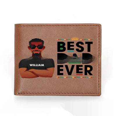 Billetera de Cuero Personalizada para Papá - Diseño Retro Europeo Ultraligera - Image 13