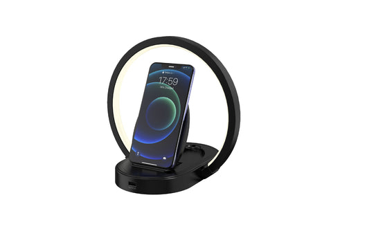 Lámpara Nocturna Inteligente con Altavoz Bluetooth, Cargador Inalámbrico 10W y Soporte para Teléfono - Image 8
