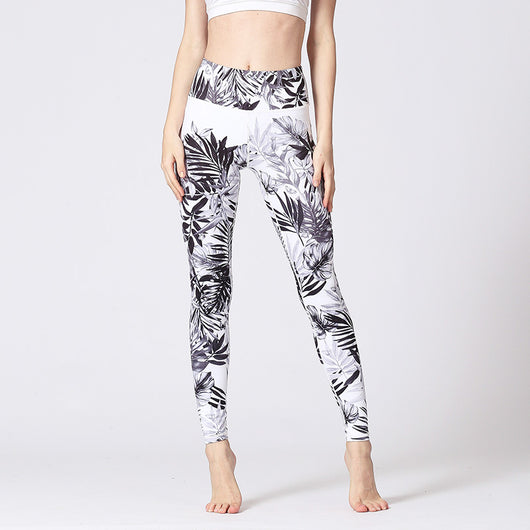 Leggins Deportivos Yoga con Estampado Digital de Secado Rápido para Mujer - Image 9