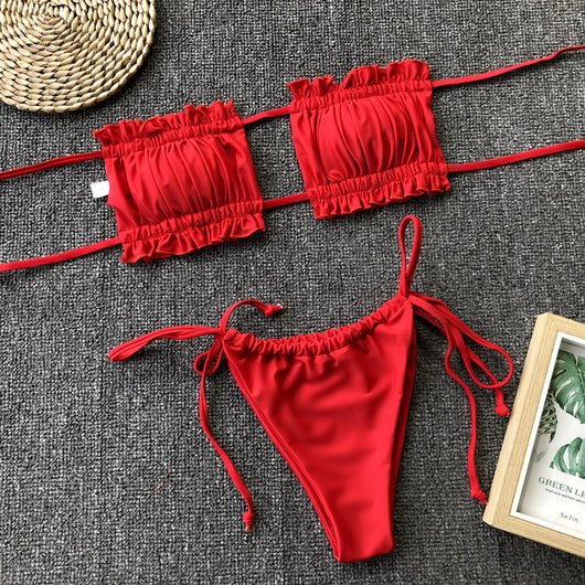 Conjunto de Bikini Bandeau Costa Rica - Image 30
