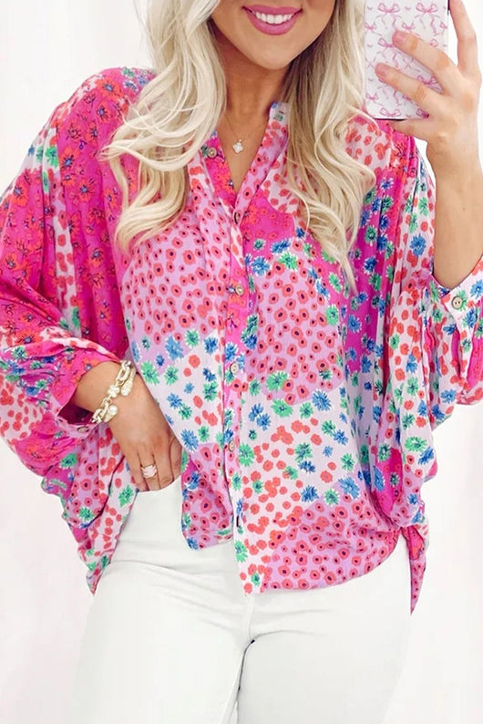 Camisa Suelta de Manga Larga con Combinación de Colores - Image 15