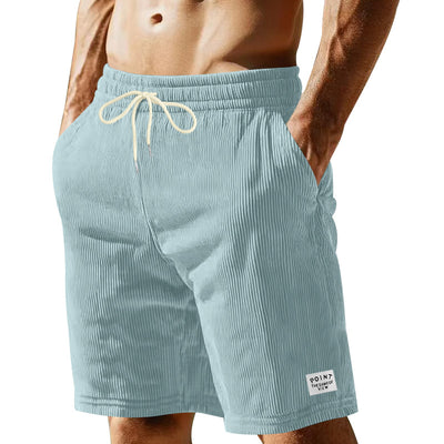 Shorts Holgados de Lino para Hombre - Corte Recto y Cierre de Cordones - Image 2